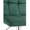 2er Set Barhocker HLO-CP289 Samt chrom ~ grn