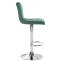 2er Set Barhocker HLO-CP289 Samt chrom ~ grn