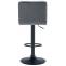 2er Set Barhocker HLO-CP289 Samt schwarz ~ dunkelgrau