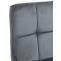 2er Set Barhocker HLO-CP289 Samt schwarz ~ dunkelgrau