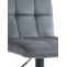 2er Set Barhocker HLO-CP289 Samt schwarz ~ dunkelgrau