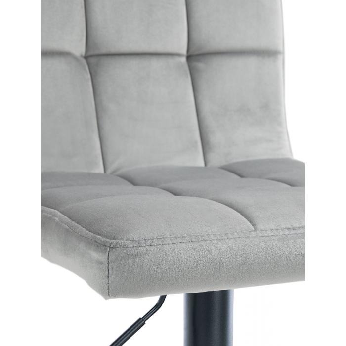 2er Set Barhocker HLO-CP289 Samt schwarz ~ grau