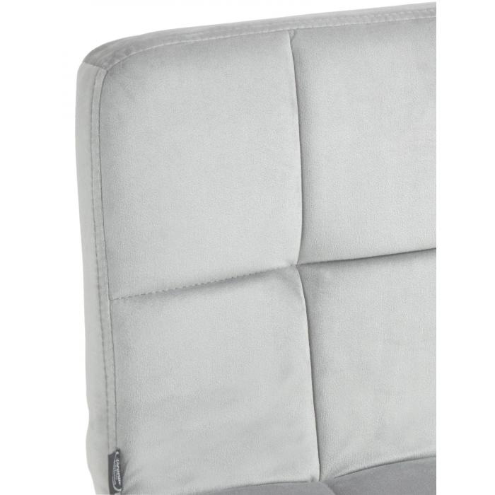 2er Set Barhocker HLO-CP289 Samt schwarz ~ grau