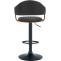 2er Set Barhocker HLO-CP283 Kunstleder schwarz ~ walnuss/schwarz