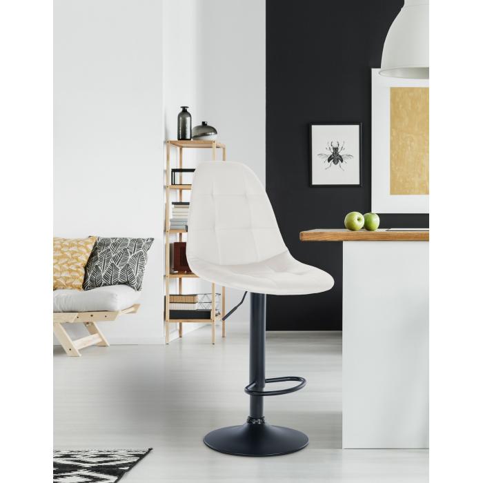 Barhocker HLO-CP316 Kunstleder B ~ wei