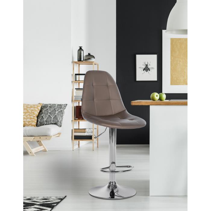 Barhocker HLO-CP316 Kunstleder C ~ braun