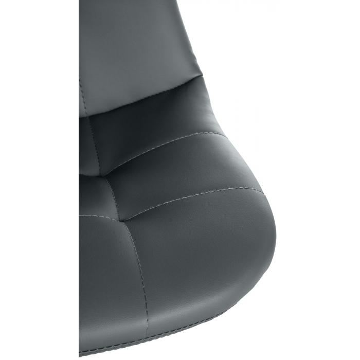 Barhocker HLO-CP316 Kunstleder C ~ grau