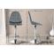 Barhocker HLO-CP316 Kunstleder C ~ grau