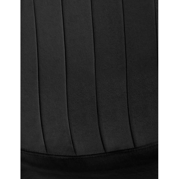 4er Set Esszimmerstuhl HLO-CP33 Samt ~ schwarz