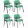 4er Set Stühle HLO-CP50 mit Klapptisch Stoff ~ grün 4er Set Stühle HLO-CP50 mit Klapptisch Stoff ~ grün
