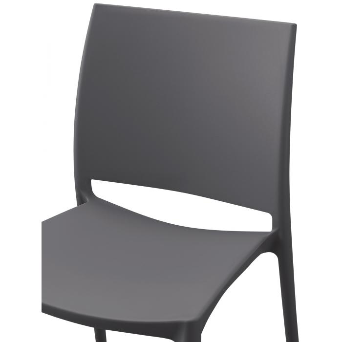 2er Set Stuhl HLO-CP116 ~ dunkelgrau