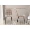 4er Set Esszimmerstuhl HLO-CP11 Kunstleder ~ taupe