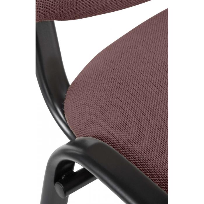 Besucherstuhl HLO-CP111 Stoff ~ braun