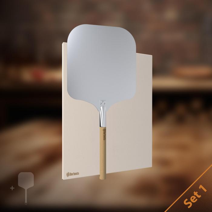Pizzastein Set HLO-CP111 ~ wei