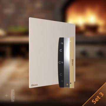 Pizzastein Set HLO-CP14 3 ~ wei