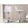 Barhocker HLO-CP302 Kunstleder chrom ~ wei