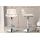 Barhocker HLO-CP302 Kunstleder chrom ~ creme