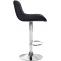 Barhocker HLO-CP302 Kunstleder chrom ~ schwarz