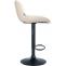 Barhocker HLO-CP302 Kunstleder schwarz ~ creme