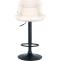 Barhocker HLO-CP302 Kunstleder schwarz ~ creme