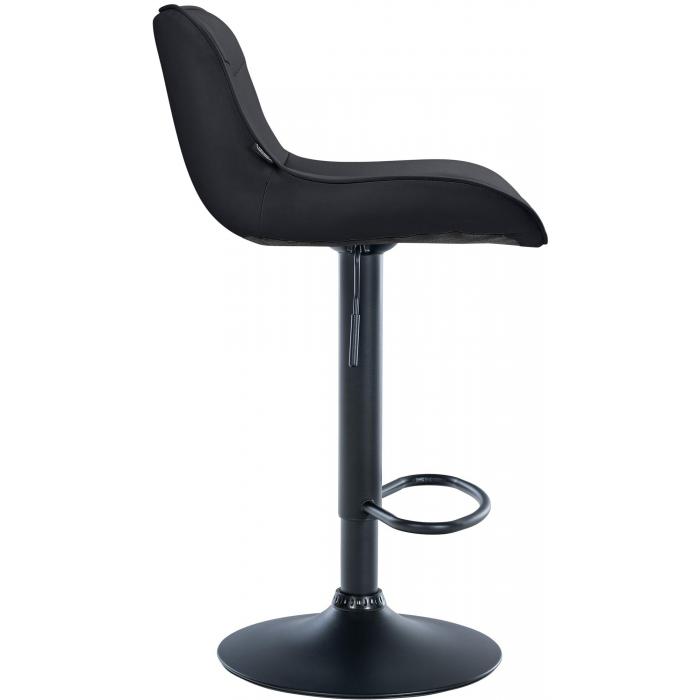 Barhocker HLO-CP302 Kunstleder schwarz ~ schwarz