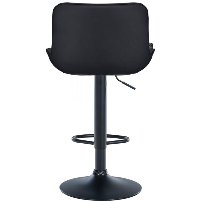 Barhocker HLO-CP302 Kunstleder schwarz ~ schwarz