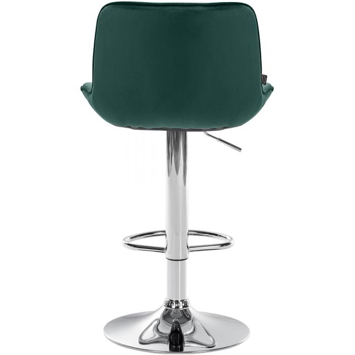 Barhocker HLO-CP303 Samt chrom ~ grn