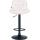Barhocker HLO-CP303 Samt schwarz ~ creme