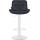 Barhocker HLO-CP303 Samt wei ~ schwarz