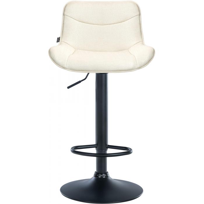 Barhocker HLO-CP304 Stoff schwarz ~ creme