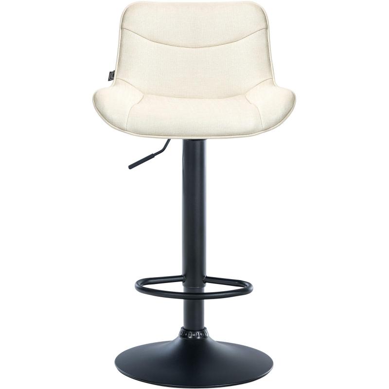 Barhocker HLO-CP304 Stoff schwarz ~ creme