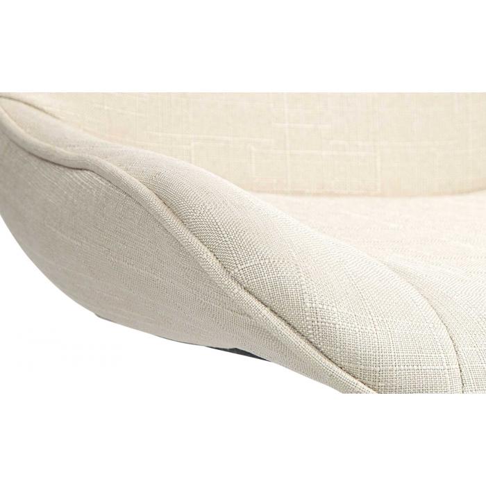 Barhocker HLO-CP304 Stoff schwarz ~ creme
