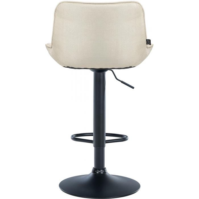 Barhocker HLO-CP304 Stoff schwarz ~ creme