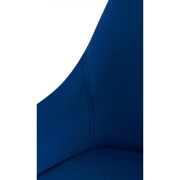 Esszimmerstuhl HLO-CP116 Samt schwarz ~ dunkelblau