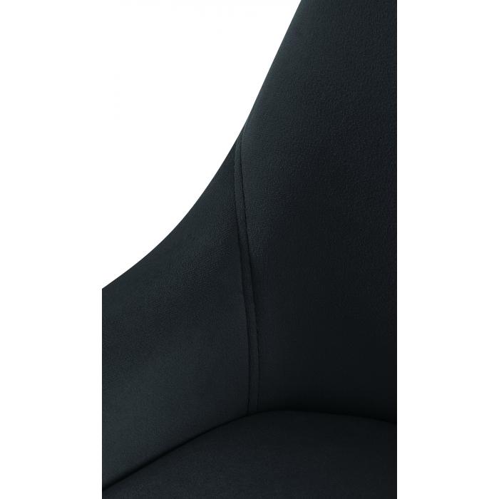 Esszimmerstuhl HLO-CP116 Samt schwarz ~ schwarz