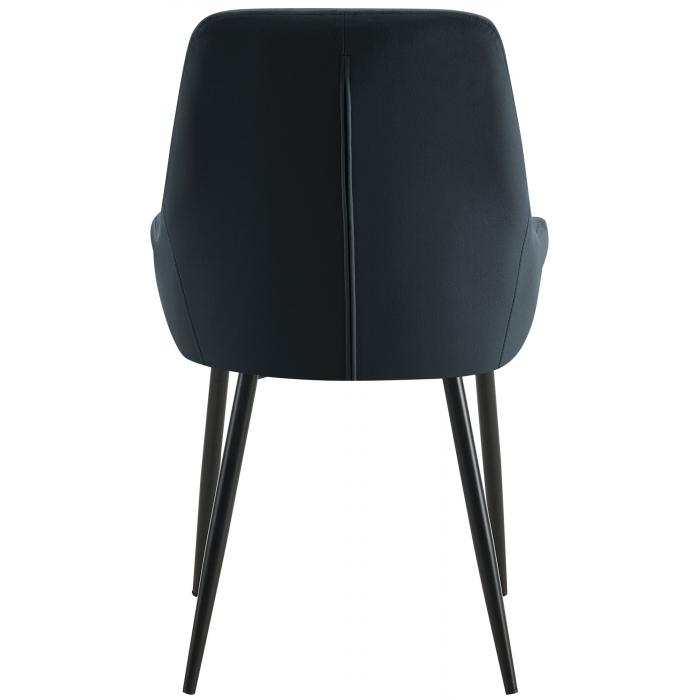 Esszimmerstuhl HLO-CP116 Samt schwarz ~ schwarz