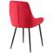 Esszimmerstuhl HLO-CP116 Samt schwarz ~ rot