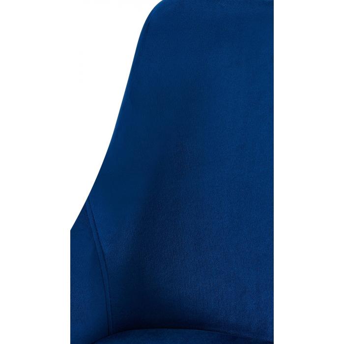 Esszimmerstuhl HLO-CP116 Samt gold ~ dunkelblau