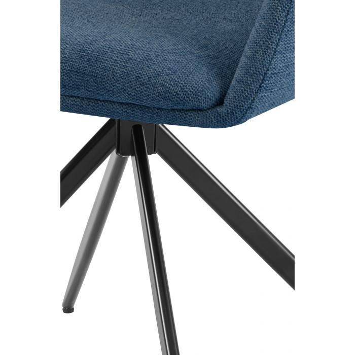 Esszimmerstuhl HLO-CP125 Stoff ~ blau