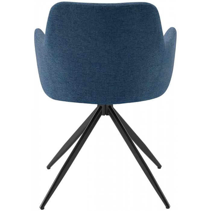 Esszimmerstuhl HLO-CP125 Stoff ~ blau