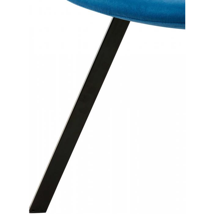 Esszimmerstuhl HLO-CP120 Samt ~ dunkelblau
