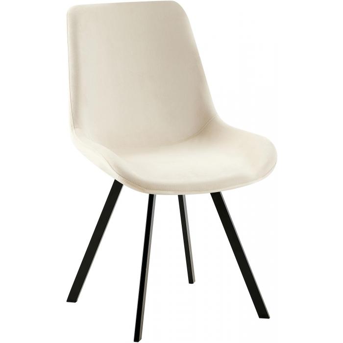Esszimmerstuhl HLO-CP120 Samt ~ creme