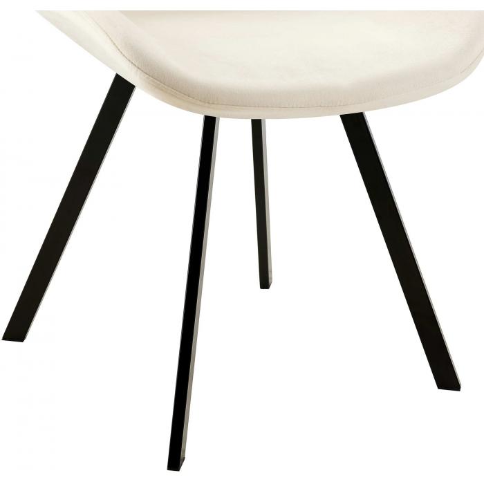 Esszimmerstuhl HLO-CP120 Samt ~ creme