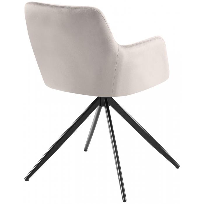 Esszimmerstuhl HLO-CP124 Samt ~ grau