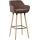 Barhocker HLO-CP19 Stoff ~ coffee