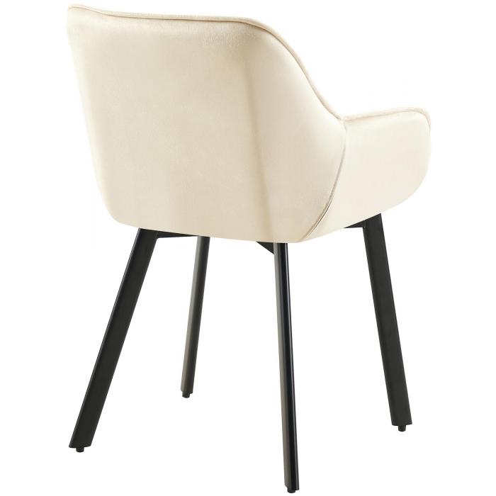 Esszimmerstuhl HLO-CP115 Samt ~ creme