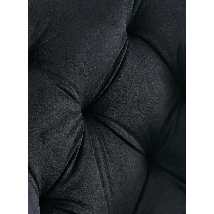Esszimmerstuhl HLO-CP115 Samt ~ schwarz