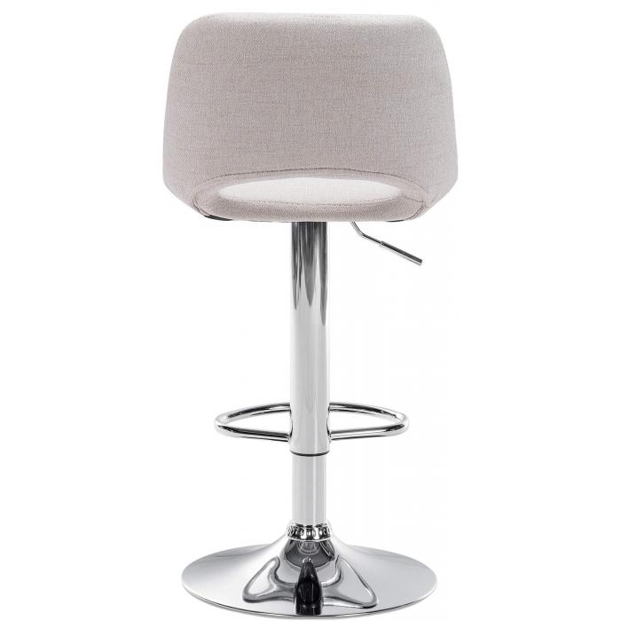 Barhocker HLO-CP244 Stoff chrom ~ creme