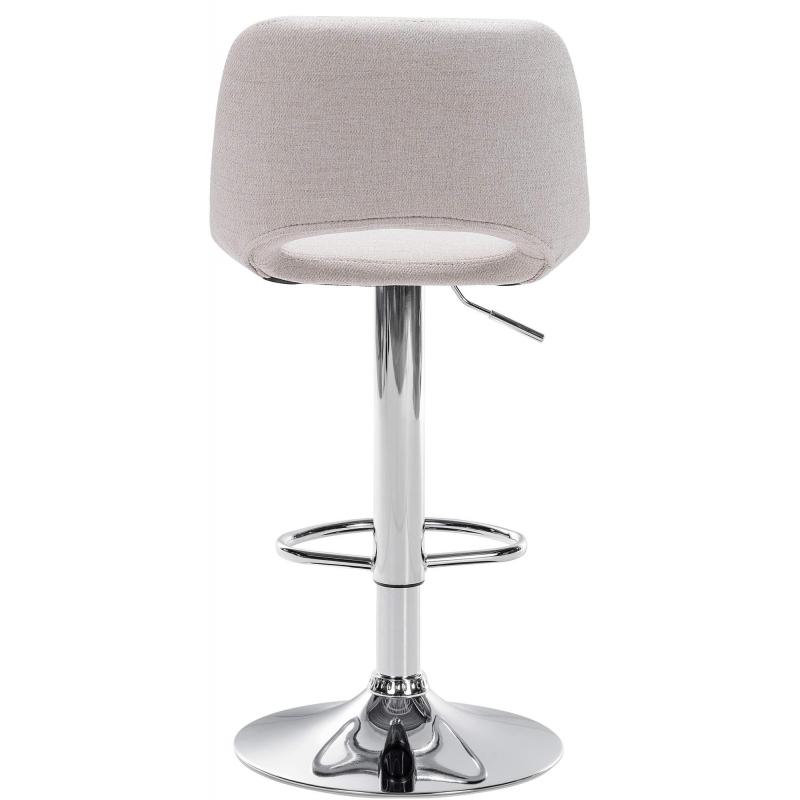 Barhocker HLO-CP244 Stoff chrom ~ creme