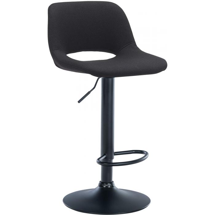 Barhocker HLO-CP244 Stoff schwarz ~ schwarz